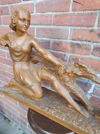 Vintage gipsen beeld Ard Deco., Antiek en Kunst, Ophalen of Verzenden