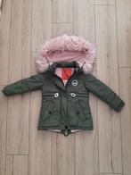 Winterjas meisje maat 92 groen/roze, Kinderen en Baby's, Kinderkleding | Maat 92, Ophalen of Verzenden, Zo goed als nieuw, Jas