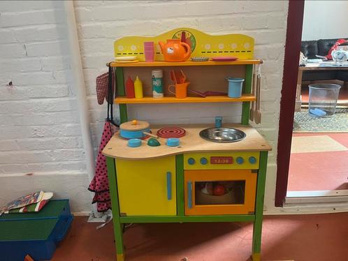 Speelkeukentje, super compleet, Kinderen en Baby's, Speelgoed | Speelkeukens, Gebruikt, Speelkeuken, Hout, Ophalen