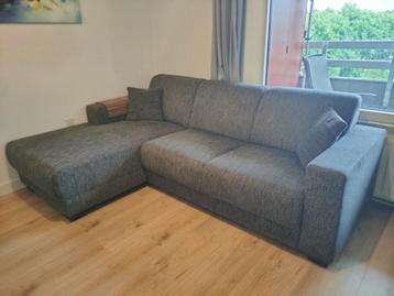 Hoekbank grijs Gemêleerd - chaise longue - MOET WEG beschikbaar voor biedingen
