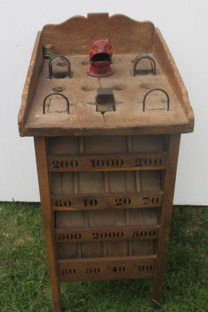 antieke jeu de grenouilles pudebak kikkerbak met hondenkop, Antiek en Kunst, Antiek | Speelgoed, Ophalen