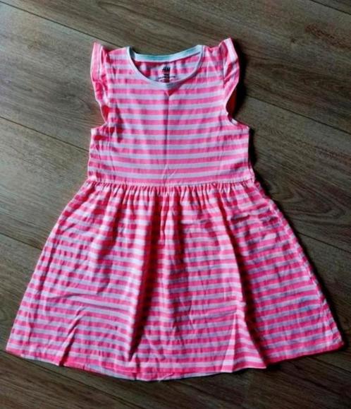 Zgan! Vrolijk roze/wit jurkje van H&M. Maat 110/116, Kinderen en Baby's, Kinderkleding | Maat 110, Zo goed als nieuw, Meisje, Jurk of Rok