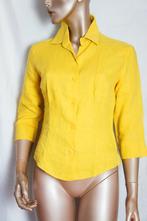 XANDRES blouse maat 40 ( valt als mt 38) LINEN, Verzenden, Zo goed als nieuw, Maat 38/40 (M), Geel