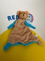 3646 toi-toys action knuffellap lap beer bruin blauw, Kinderen en Baby's, Speelgoed | Knuffels en Pluche, Ophalen of Verzenden