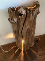Boomstamlamp., Huis en Inrichting, Lampen | Tafellampen, Metaal, Natuurlijk modern, Nieuw, Ophalen of Verzenden