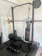 Homegym - squitrack - olympic barbell - bumperplates, Ophalen, Benen, Krachtstation, Zo goed als nieuw