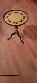 tafeltje, Minder dan 55 cm, Rond, Zo goed als nieuw, Hout