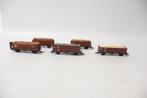 Roco 5 stuks hogeboord wagen met houtlading DB, Gebruikt, Gelijkstroom, Wagon, Ophalen of Verzenden