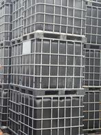 Te koop zwarte ibc container 1000 liter vaten SCHOON, Tuin en Terras, Regentonnen, Ophalen, Kunststof, Met kraantje, 150 liter of meer