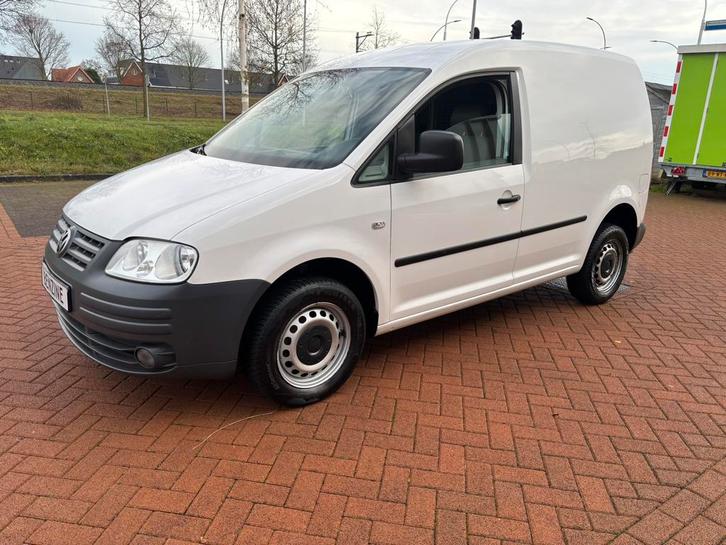 Zeer nette caddy grijs kenteken benzine airco, Auto's, Bestelauto's, Bedrijf, ABS, Airbags, Airconditioning, Bochtverlichting