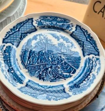 Set van 6 vintage Alfred Meakin “Fair Winds” gebaksbordjes  beschikbaar voor biedingen