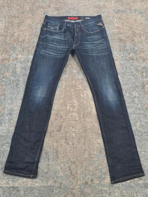 Replay Newbill W33 L36 Tapered STRETCH Bronno3336 Blauw, Kleding | Heren, Spijkerbroeken en Jeans, Zo goed als nieuw, W33 - W34 (confectie 48/50)