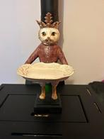 Clayre & Eef Beeldje - Kat met Kroon, Verzamelen, Ophalen of Verzenden, Nieuw, Dier