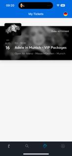 Adele Munchen - Premium F&B Package 3x 16 aug, Tickets en Kaartjes, Augustus, Drie personen of meer