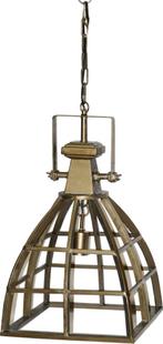 Metalen industriële koperkleurige hanglamp – stoere lamp, Huis en Inrichting, Lampen | Hanglampen, 50 tot 75 cm, Pietseweg 13A Oud Gastel