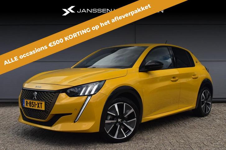 Peugeot e-208 EV GT 350 50 kWh Achteruitrijcamera Climate Co, Auto's, Peugeot, Bedrijf, Te koop, ABS, Achteruitrijcamera, Adaptive Cruise Control
