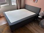Bed boxspring grijs 160x200 IKEA SÄBÖVIK, Huis en Inrichting, Ophalen, Tweepersoons, Zo goed als nieuw, 200 cm