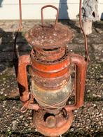 Oude stormlamp rood, Ophalen of Verzenden, Gebruikt