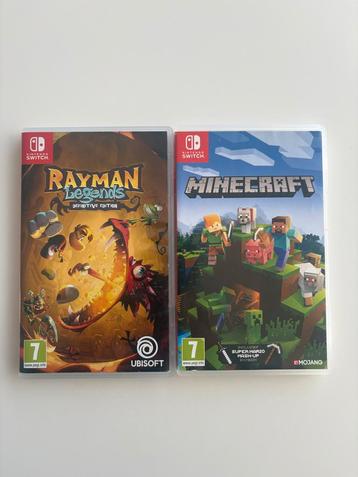 Nintendo Switch Games: Rayman Legends & Minecraft beschikbaar voor biedingen