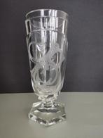 Antiek zwaar glas van kristal met initialen, Verzenden