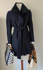 Pauw 5 voorjaarsmantel blauw wol, Maat 42/44 (L), Pauw, Zo goed als nieuw, Jasje