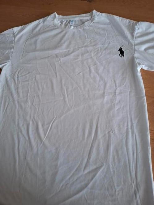 polo logo tshirt wit xxxl xxl zie afmetingen, Kleding | Heren, T-shirts, Nieuw, Overige maten, Wit, Verzenden