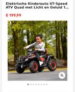 Elektrische Kinderauto XT-Speed ATV Quad met Licht en Geluid, Kinderen en Baby's, Speelgoed | Buiten | Skelters, Nieuw, Overige merken