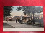 Oude Ansichtkaart Leeuwarden Station, Verzamelen, Ophalen of Verzenden, Voor 1920, Gelopen