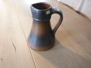 vintage W. Germany Kera Flor Ruever Pottery kruikje / kan beschikbaar voor biedingen