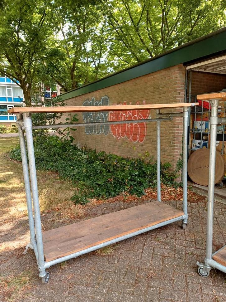 Steigerpijpen kledingrek, Q-clamp koppelingen, Doe-het-zelf en Verbouw, Steigers, Zo goed als nieuw, Overige typen, Minder dan 2 meter