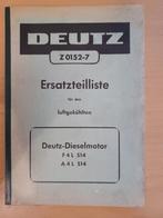 Onderdelenboek Deutz F4L514 en A4L514 motor, Ophalen of Verzenden, Gelezen, Tractor en Landbouw
