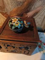 Vintage Cloisonne Opiumdoosje / Sieradendoosje, Minder dan 50 cm, Gebruikt, Minder dan 50 cm, Ophalen of Verzenden
