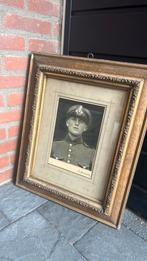 Militaire foto ingelijst - Circa 1900-1920, Antiek en Kunst, Kunst | Schilderijen | Klassiek, Ophalen of Verzenden