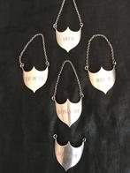 5  antieke karaflabels 19de eeuw, Ophalen of Verzenden