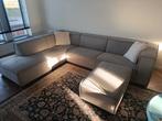 Grijze hoekbank van By sidde met hocker, Ophalen, Gebruikt, 100 tot 125 cm, Hoekbank