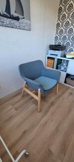 Ikea Vedbo Fauteuil - Blauw, Huis en Inrichting, Fauteuils, Ophalen, Hout, Minder dan 75 cm, Scandinavisch