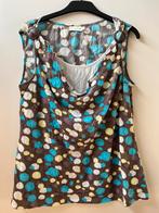 Maat L Micha top grijs met wit blauw groen print, Maat 42/44 (L), Ophalen of Verzenden, Zo goed als nieuw, Zonder mouw