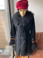 Afghaanse Penny Lane schapenvacht vintage mongolian fur, Kleding | Dames, Jassen | Winter, Maat 38/40 (M), Zwart, Ophalen of Verzenden