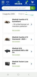 Nieuwe Obelink Familietent 6tc 2025 in Doos!, Caravans en Kamperen, Ophalen