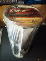 12 delige steakset, Huis en Inrichting, Keuken | Bestek, Ophalen of Verzenden, Zo goed als nieuw, Rvs of Chroom