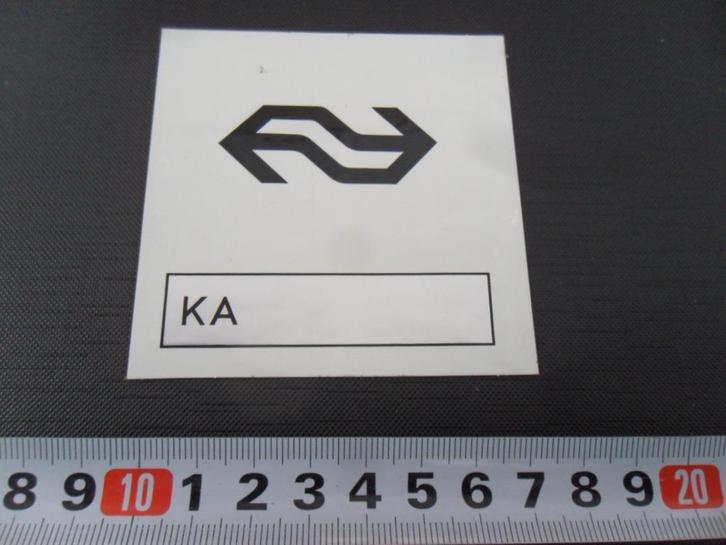 sticker NS spoorwegen logo - KA, Verzamelen, Stickers, Zo goed als nieuw, Bedrijf of Vereniging, Ophalen