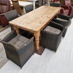 Nu 25% korting Eettafel plus 6 stoelen, Ophalen, Gebruikt, ., 50 tot 100 cm