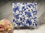 Knutsel servetten Delfts blauw fruit/vlinders/blad HM148, Ophalen of Verzenden, Nieuw, Materiaal