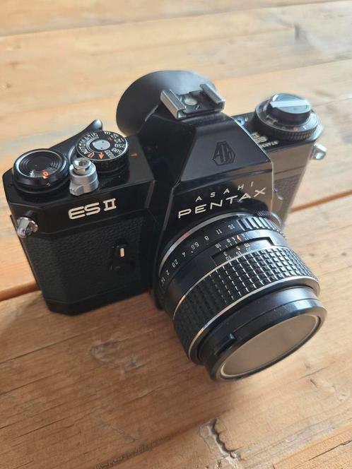 Asahi Pentax ESII met 5 lenzen en enkele accessoires, Audio, Tv en Foto, Fotocamera's Analoog, Gebruikt, Spiegelreflex, Pentax