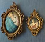 2 Italiaanse lijsten met prent op zijde. Barok, Antiek en Kunst, Curiosa en Brocante, Ophalen of Verzenden