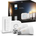 Philips Hue White Ambiance Starterkit – 2x E27 LED-lampen, Led-lamp, Minder dan 30 watt, Verzenden, Nieuw