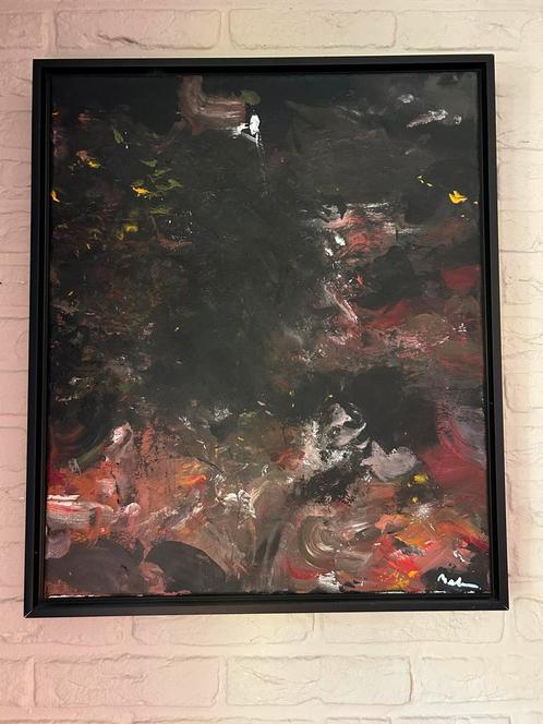 Tom Melsen Tree at Night (2014), Antiek en Kunst, Kunst | Schilderijen | Abstract, Ophalen of Verzenden