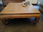 Massief teak houten salontafel. 102x102x43 (lxbxh), Huis en Inrichting, Tafels | Salontafels, Ophalen, Zo goed als nieuw, Minder dan 50 cm