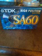TDK SA 60 high Position IEC I type II, Cd's en Dvd's, Cassettebandjes, Ophalen, 2 t/m 25 bandjes, Overige genres, Zo goed als nieuw