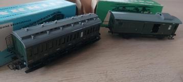 Märklin DB bagage en 2 de kl rtg artnr 4003+4004 in ovp beschikbaar voor biedingen